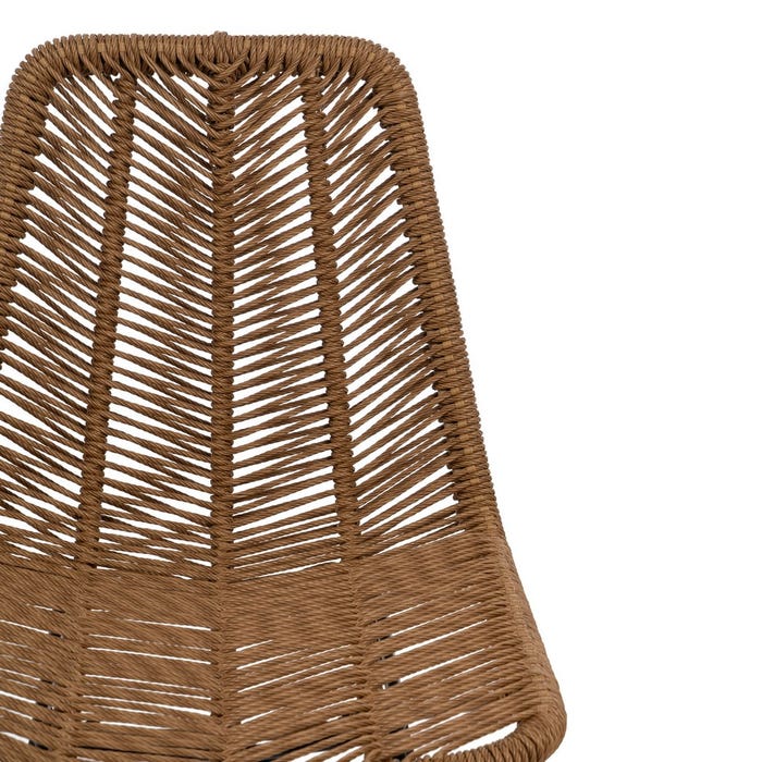 Natural Pe-Steel Living Room Chair 47 X 57 X 85.50 Cm