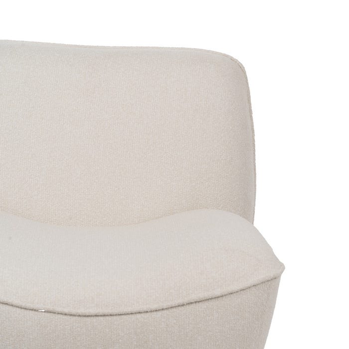 Sillón Blanco Mdf-Tejido 71 X 81 X 66 Cm