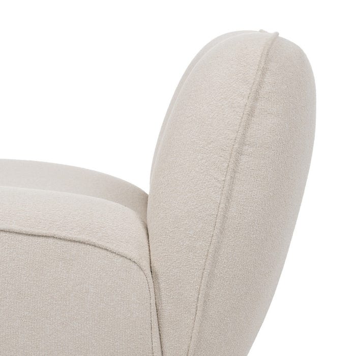 Sillón Blanco Mdf-Tejido 71 X 81 X 66 Cm