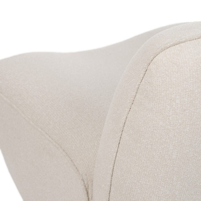 Sillón Blanco Mdf-Tejido 71 X 81 X 66 Cm