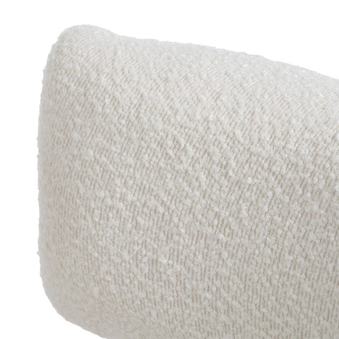 Poltrona de madeira de seringueira branca-natural 62 x 62 x 71 cm