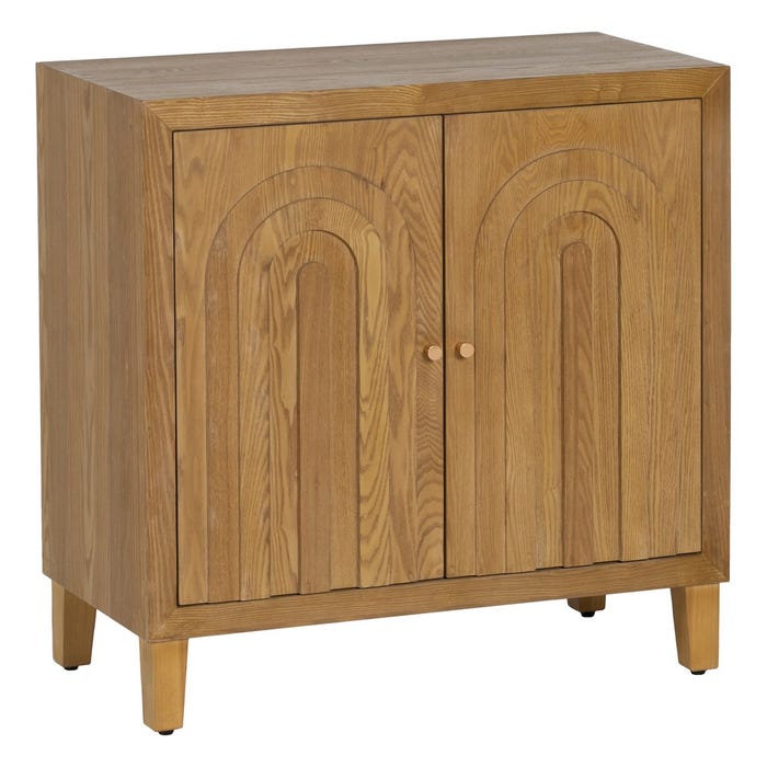 Mueble Recibidor Natural Madera 80 X 40 X 80 Cm