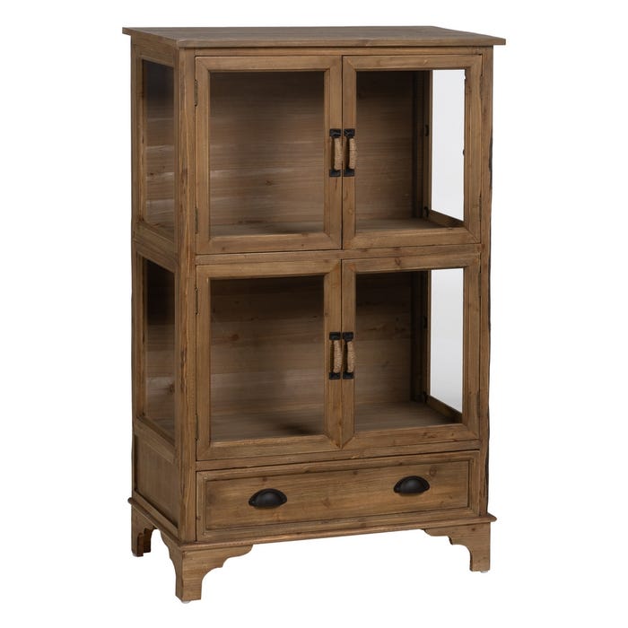 Vitrina Natural Madera De Abeto 72 X 39 X 116 Cm