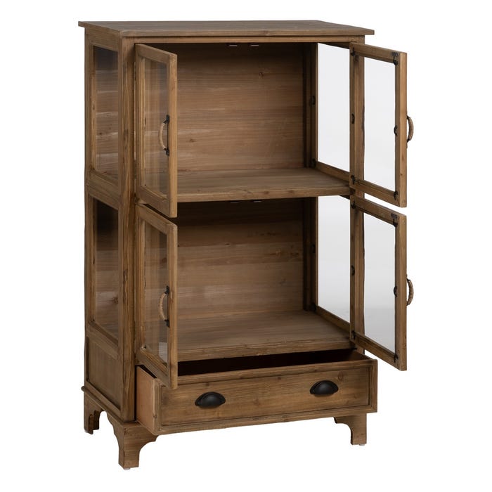 Vitrina Natural Madera De Abeto 72 X 39 X 116 Cm