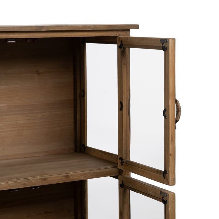Vitrina Natural Madera De Abeto 72 X 39 X 116 Cm