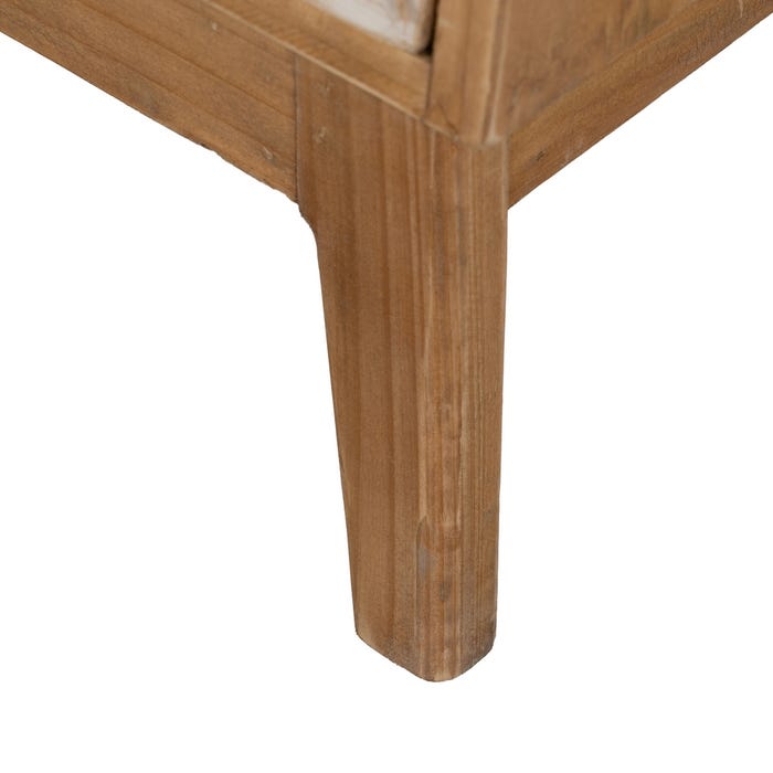 Mesa de centro em madeira natural DM 46 x 37 x 76 cm