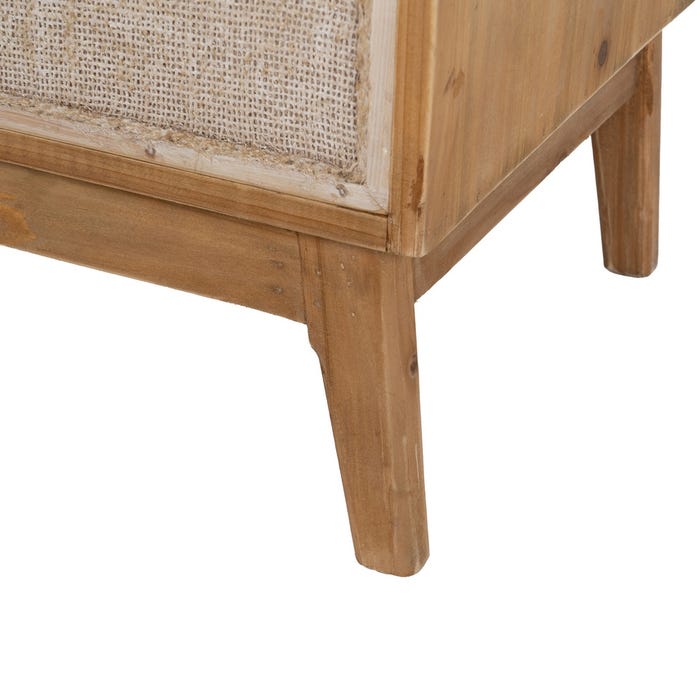 Móveis de corredor em madeira natural DM 75,50 x 37 x 75,50 cm
