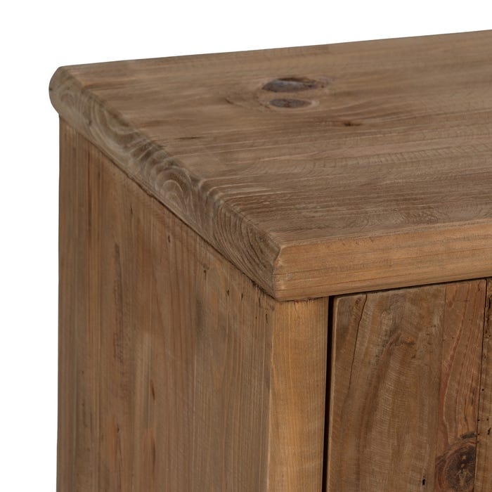 Natural Pine Wood Sideboard Living Room 155 X 44 X 65 Cm