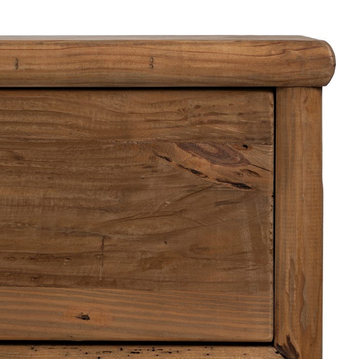 Natural Pine Wood Sideboard Living Room 155 X 44 X 65 Cm