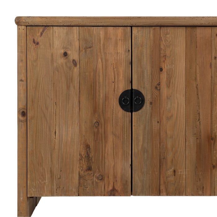 Aparador Natural Madera De Pino Salón 190 X 45 X 90 Cm