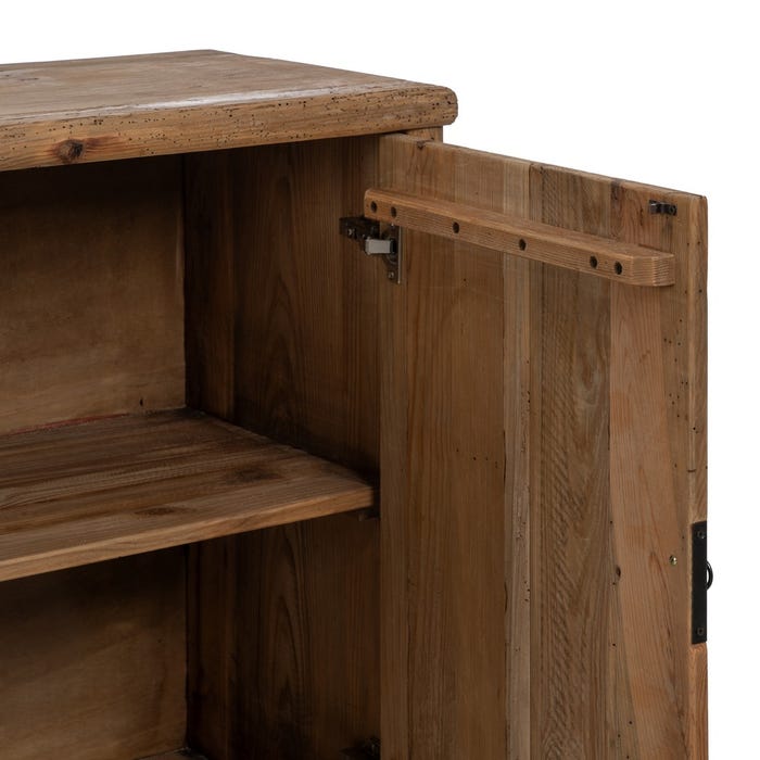 Aparador Natural Madera De Pino Salón 190 X 45 X 90 Cm