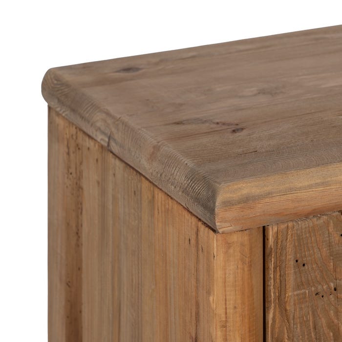 Guarda-roupa de sala de estar em madeira de pinho natural 100 x 45 x 130 cm