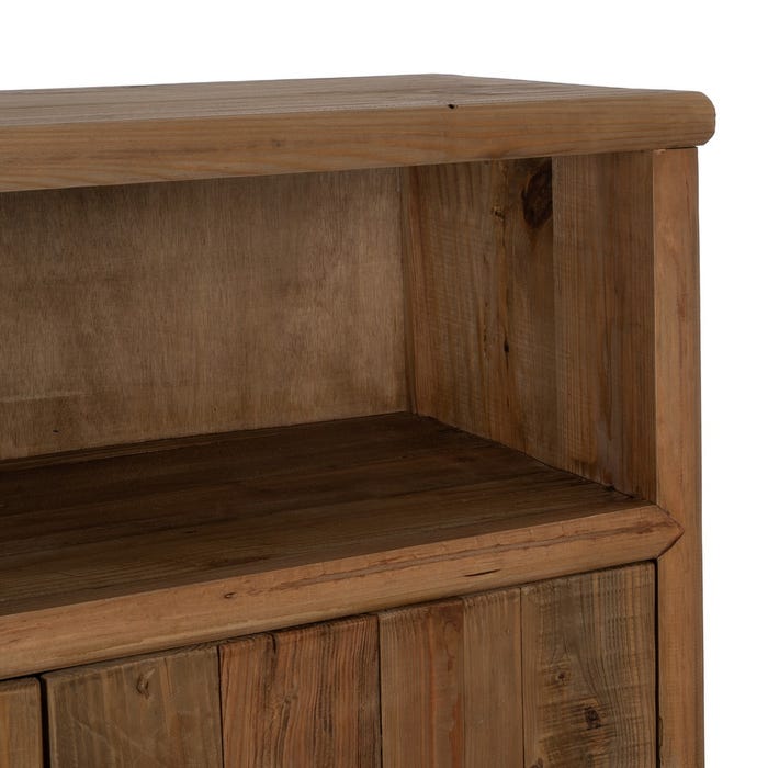 Natural Pine Wood Living Room Wardrobe 100 x 45 x 160 cm