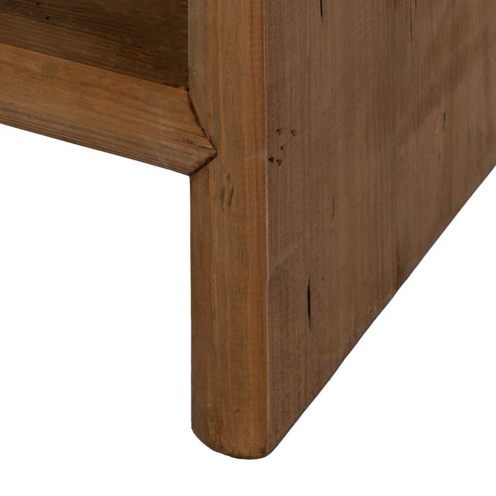 Natural Pine Wood Living Room Wardrobe 100 x 45 x 160 cm
