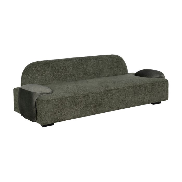 Green Fabric Sofa Living Room 222 X 92 X 70 Cm