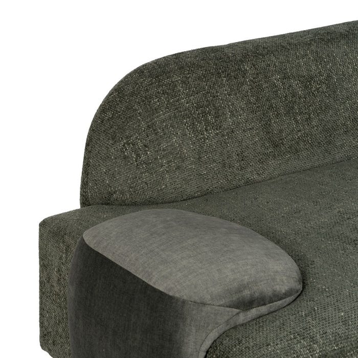 Green Fabric Sofa Living Room 222 X 92 X 70 Cm