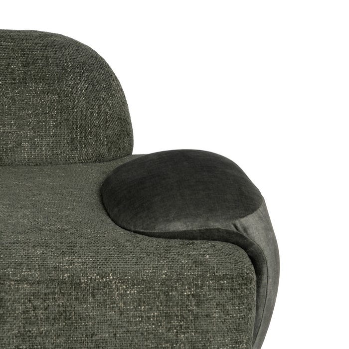 Green Fabric Sofa Living Room 222 X 92 X 70 Cm