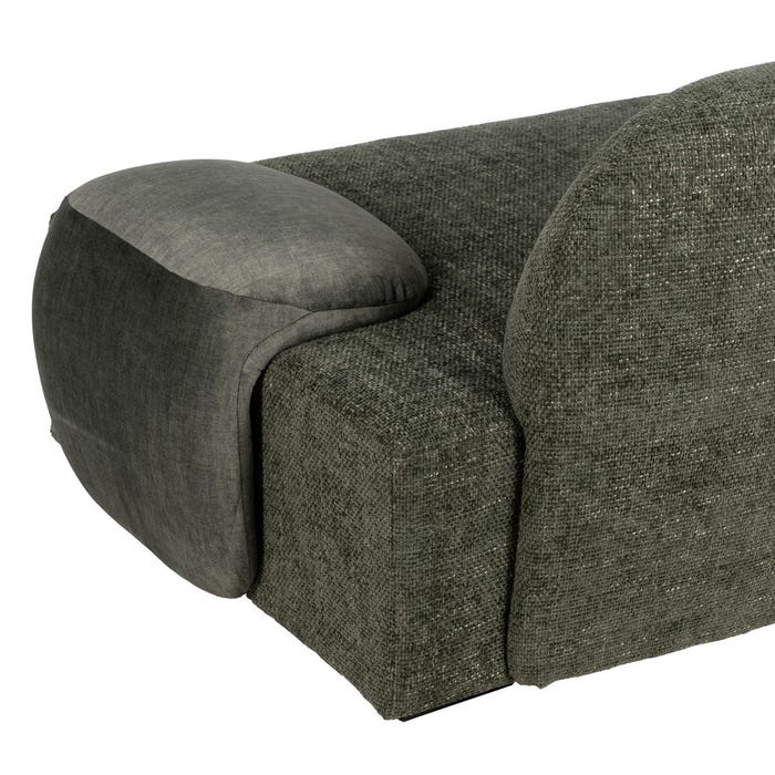 Green Fabric Sofa Living Room 222 X 92 X 70 Cm