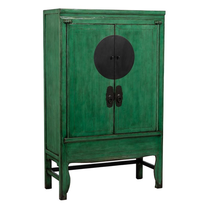 Guarda-roupa de madeira-MDF verde 108 x 48 x 175 cm