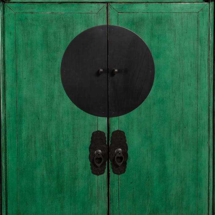 Guarda-roupa de madeira-MDF verde 108 x 48 x 175 cm