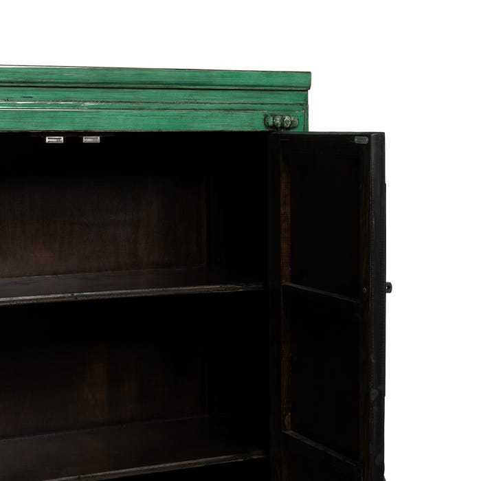 Guarda-roupa de madeira-MDF verde 108 x 48 x 175 cm