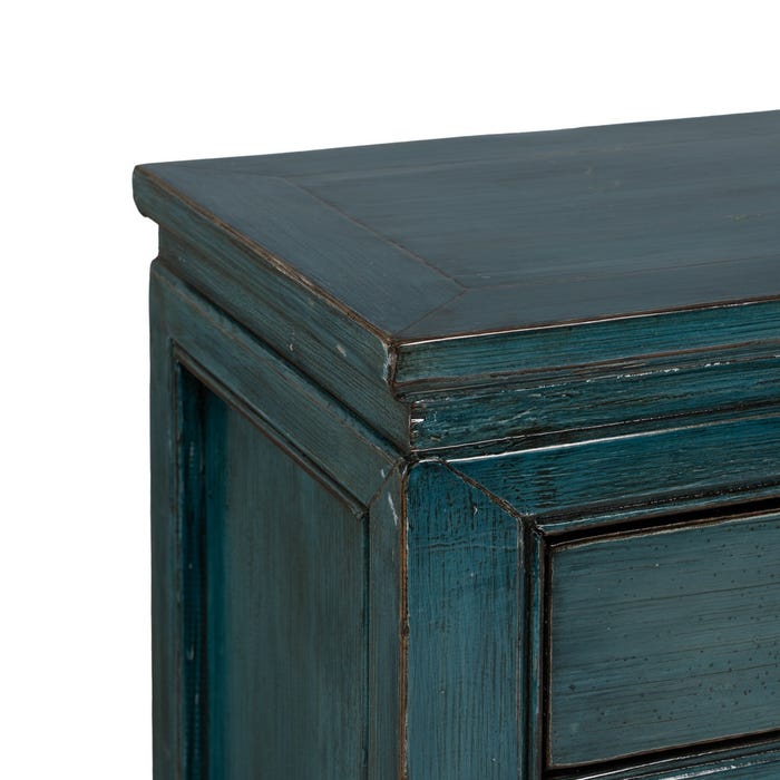 Aparador Azul Madera-Mdf 140 X 40 X 85 Cm