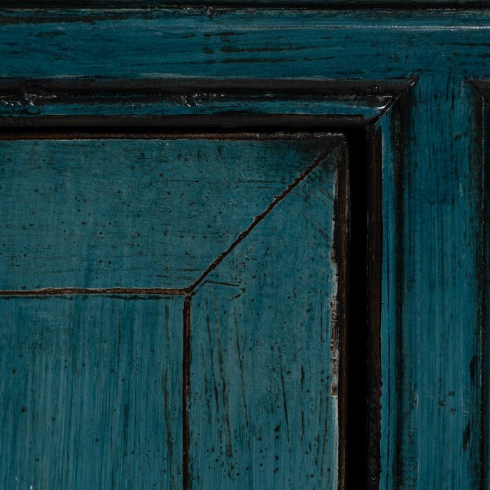 Aparador Azul Madera-Mdf 140 X 40 X 85 Cm