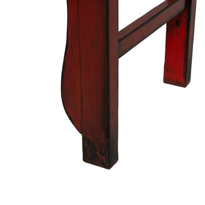 Red Wood-MDF Wardrobe 83.50 X 45 X 195 Cm