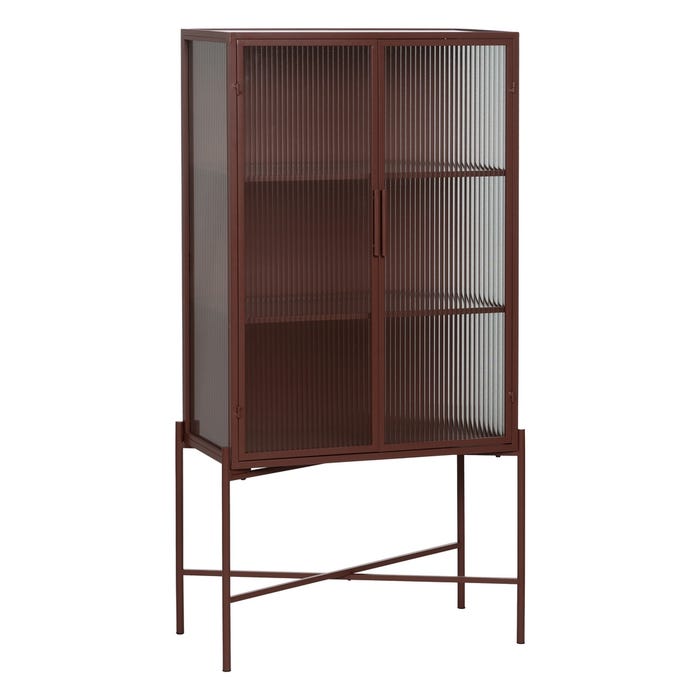 Vitrina Teja Metal-Cristal 70 X 36 X 143 Cm