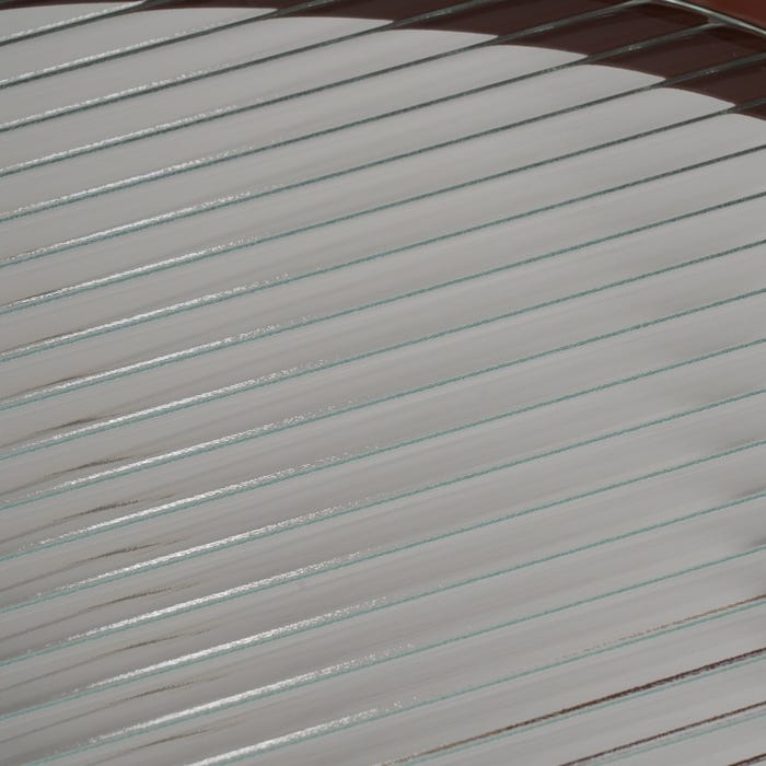 Mesa de ladrilho de metal e vidro 55 x 47 x 54 cm