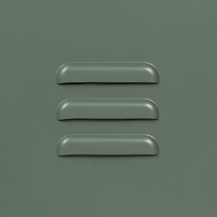 Mint Green Metal-Glass Sideboard 120 X 35 X 76 Cm