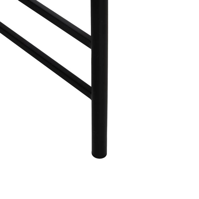 Mesa Centro Natural-Negro Madera-Metal 120 X 69 X 33 Cm