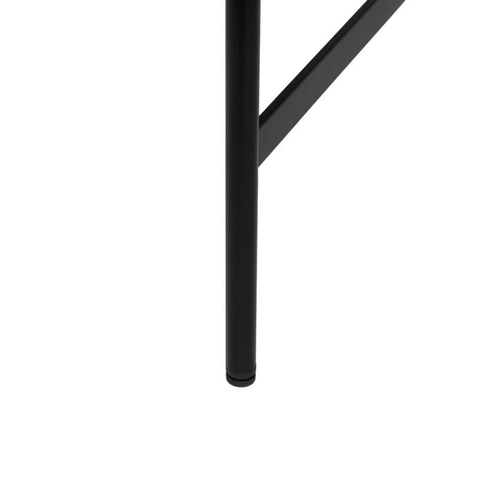 Mesa Comedor Marrón-Negro Madera-Metal 180 X 80 X 76 Cm