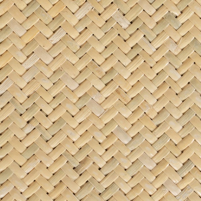 Cadeira de madeira natural e rattan 56 x 58 x 77 cm