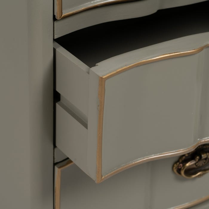 Mesa de centro de madeira taupe 50 x 35 x 60 cm