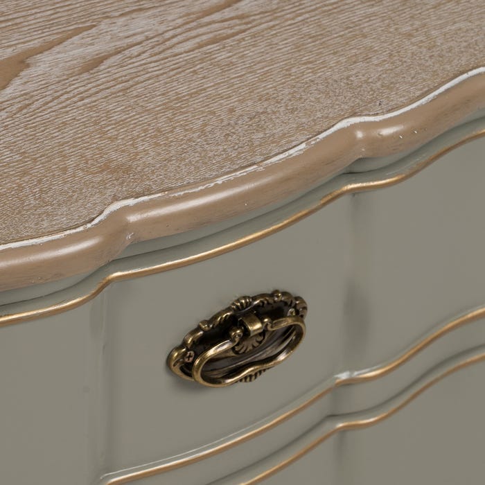 Mesa de centro de madeira taupe 50 x 35 x 60 cm