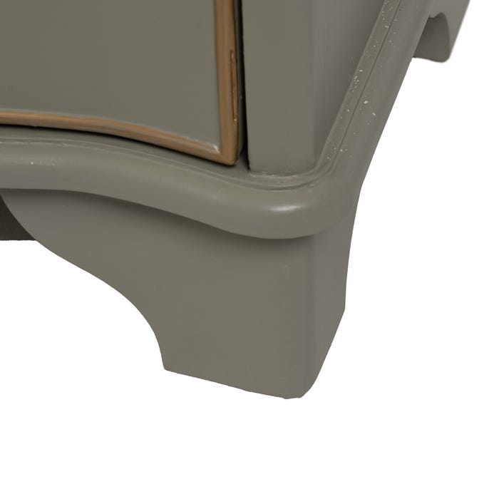 Mesa de centro de madeira taupe 50 x 35 x 60 cm