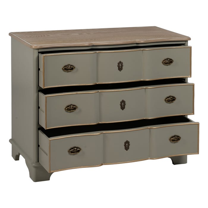 Cómoda Taupe Madera 100 X 50 X 80 Cm