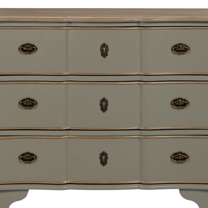 Cómoda Taupe Madera 100 X 50 X 80 Cm
