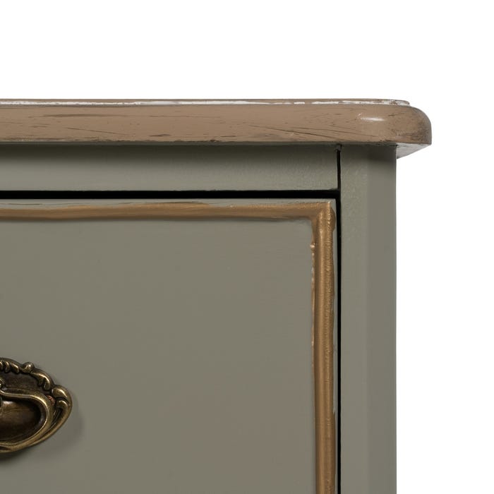 Cómoda Taupe Madera 100 X 50 X 80 Cm