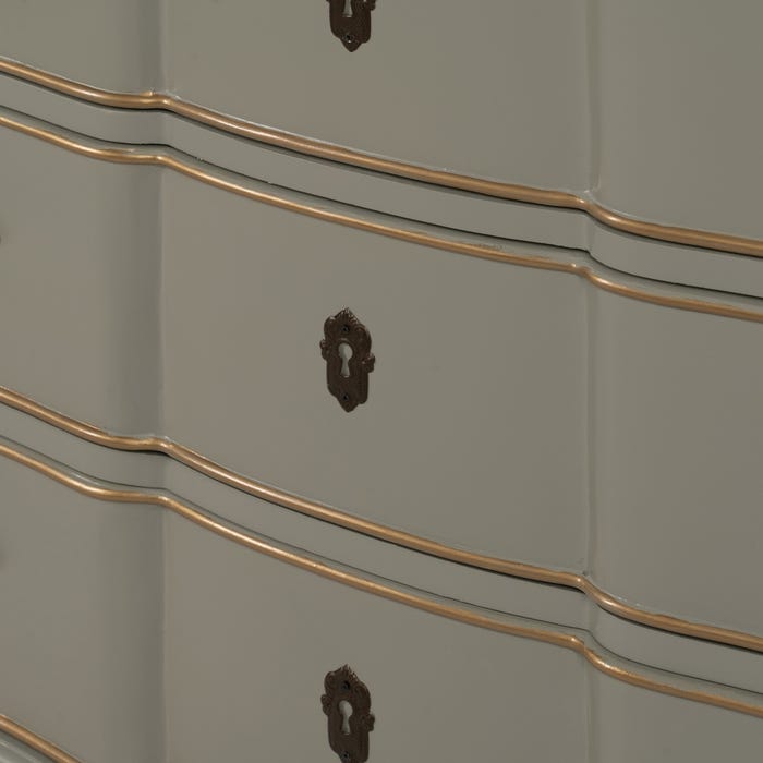 Cómoda Taupe Madera 100 X 50 X 80 Cm