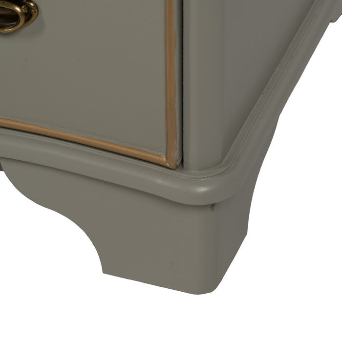 Cómoda Taupe Madera 100 X 50 X 80 Cm