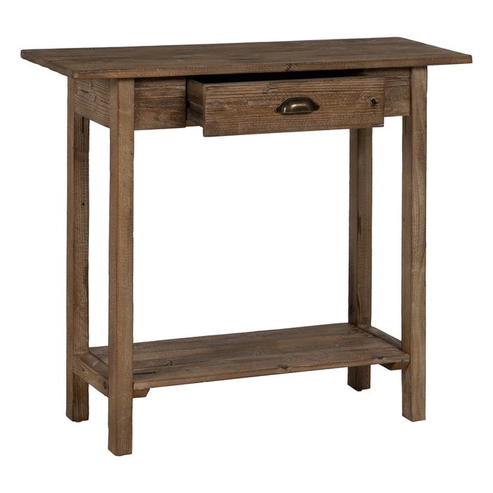 Consola Natural Madera 90 X 34,50 X 81 Cm