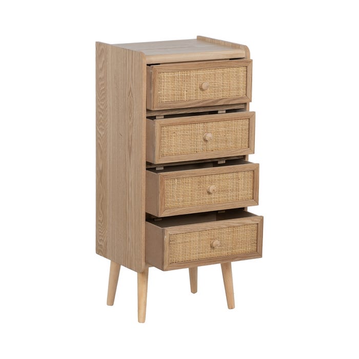 Natural Paulonia Wood Sinfonier/Dm 40 X 30 X 87 Cm
