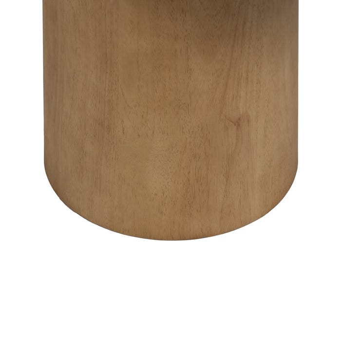 Mesita Natural-Blanco Mármol/Madera 58 X 38 X 40 Cm