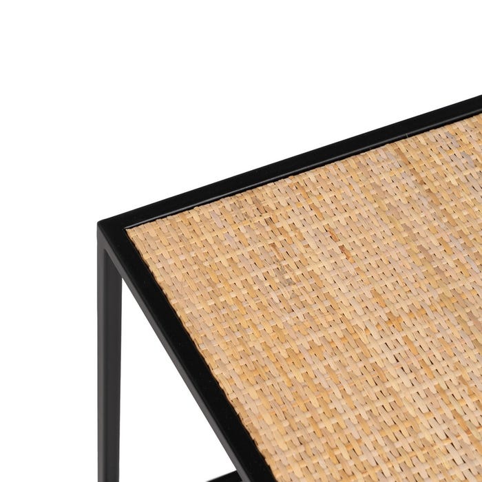 Mesa de Centro S/3 Natural-Preto 97,50 X 34 X 35 Cm