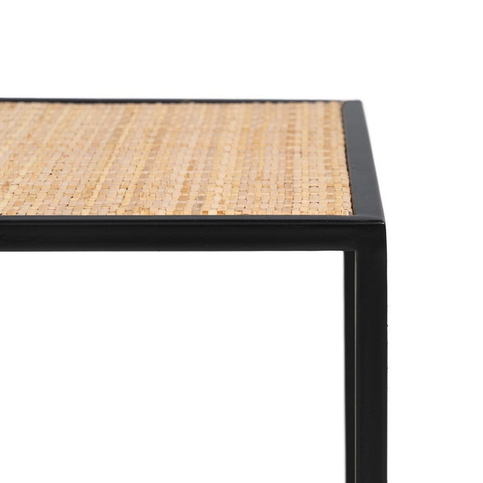 Mesa de Centro S/3 Natural-Preto 97,50 X 34 X 35 Cm