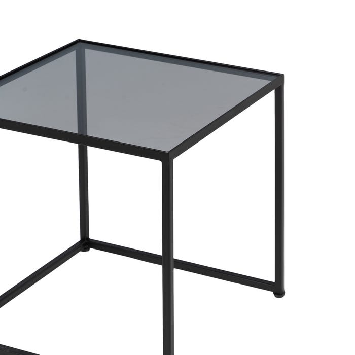 Mesa de Centro S/3 Natural-Preto 97,50 X 34 X 35 Cm