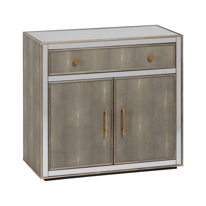 Mueble Recibidor Espejo Gris-Plata 81 X 41 X 76,50 Cm