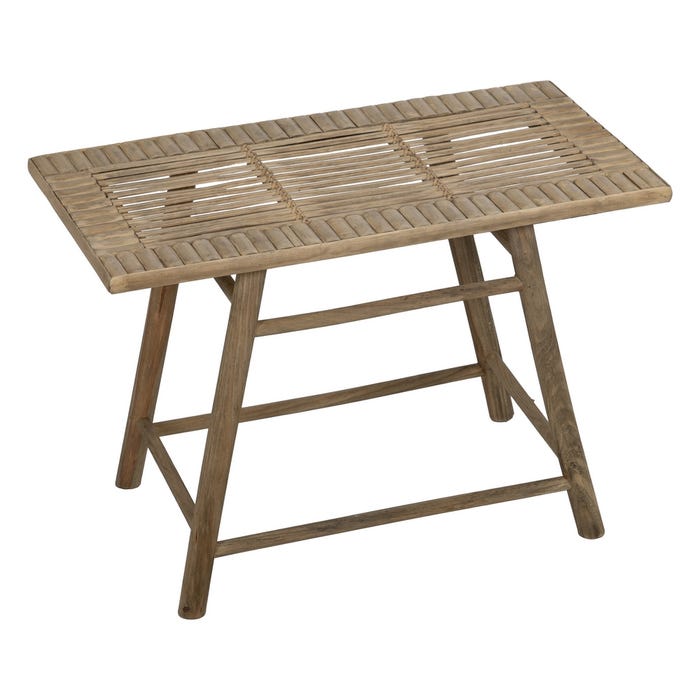 S/2 Mesitas Natural Bambú 60 X 32 X 41 Cm